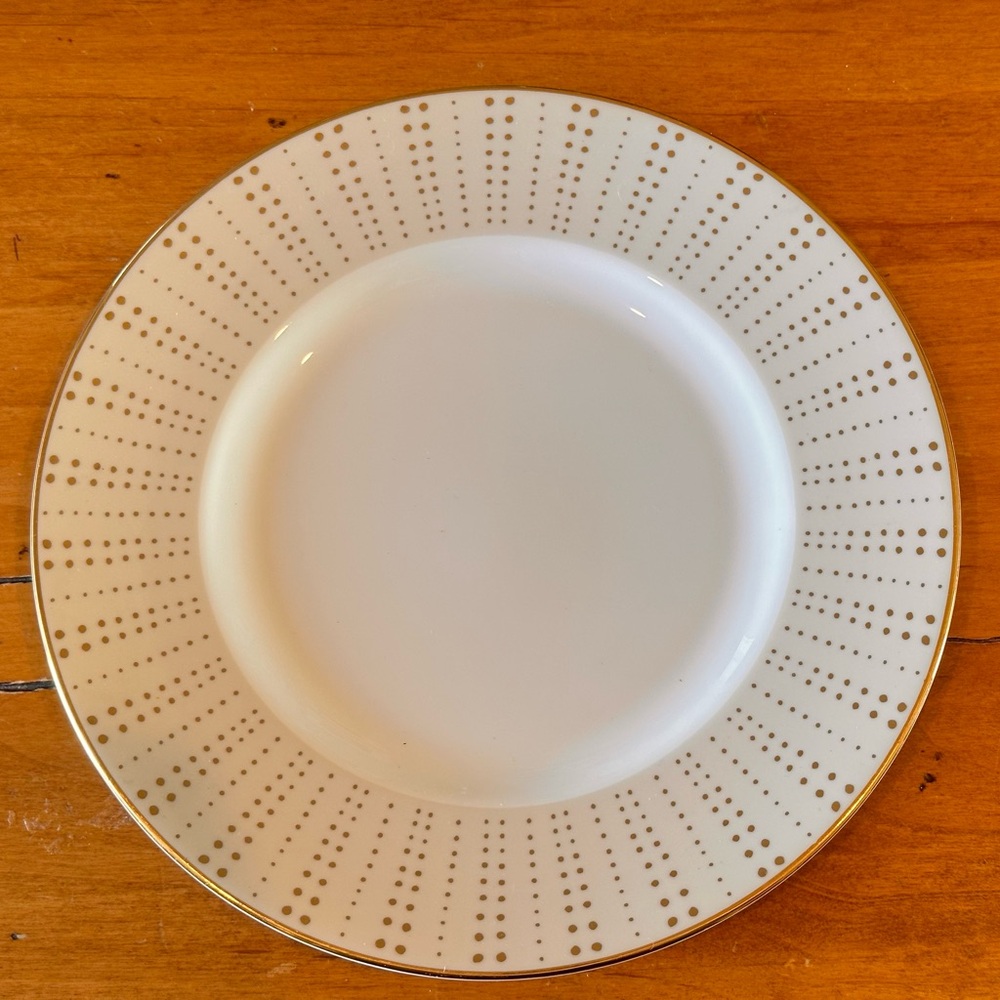 RARE Barbary Barry Radiance Wedgwood Ivory & Gold Plate